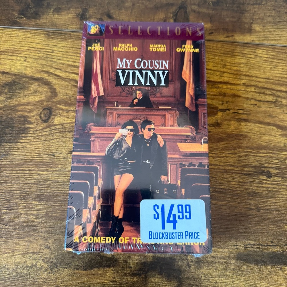 My Cousin Vinny VHS Sealed Blockbuster Sticker 1992‎ 20th Century Fox